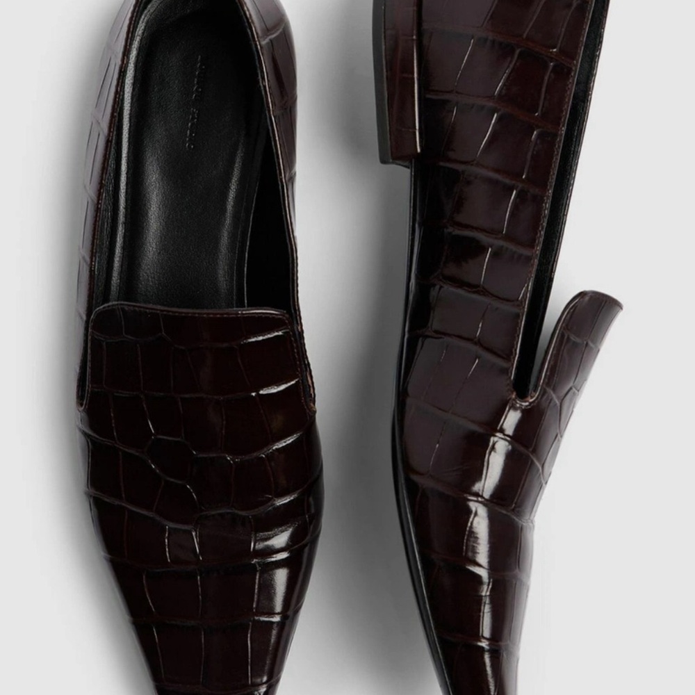 Loulou Studio 10mm Mona embossed leather loafers - Picture 3 of 4